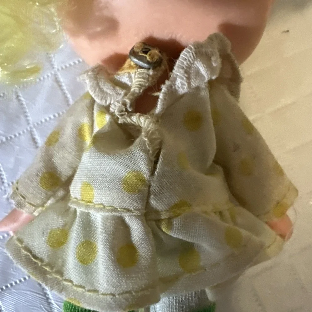 Strawberry Shortcake VINTAGE 1980's LEMON MERINGUE Doll‎ Outfit - Missing Hat